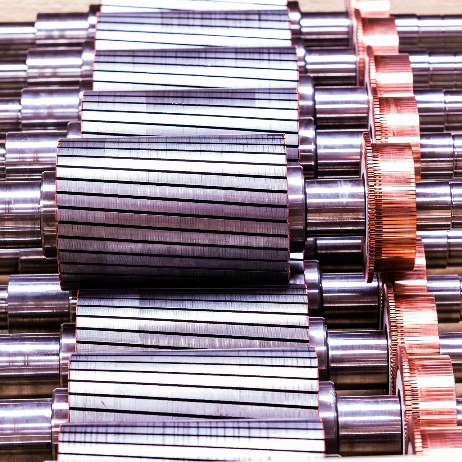 The electric motor rotor of stock